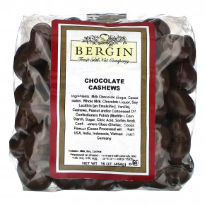 Bergin Fruit and Nut Company, Шоколадные кешью, 454 г (16 унций) - описание