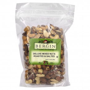 Bergin Fruit and Nut Company, Смешанные орехи, обжаренные и соленые, 454 г (16 унций) в Москве - eco-herb.ru | фото