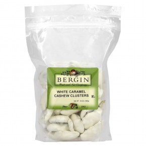 Bergin Fruit and Nut Company, White Caramel Cashew Clusters, 16 oz (454 g) в Москве - eco-herb.ru | фото