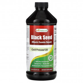 Best Naturals, Black Seed, масло холодного отжима, 473 мл (16 жидк. унц.) - описание | фото