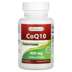 Best Naturals, CoQ10, 400 мг, 60 капсул - описание