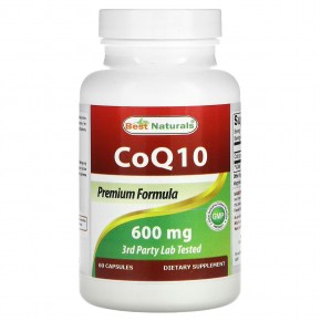 Best Naturals, CoQ10, 600 мг, 60 капсул - описание