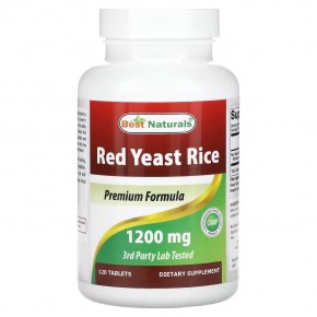 Best Naturals, Red Yeast Rice, 1,200 mg, 120 Tablets в Москве - eco-herb.ru | фото