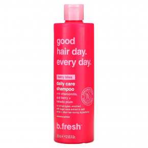 b.fresh, Good Hair Day Every Day, шампунь для ежедневного ухода, для всех типов волос, Berry Bliss, 355 мл (12 жидк. унц.) - описание | фото