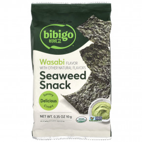 Bibigo, Seaweed Snack, васаби, 10 г (0,35 унции) в Москве - eco-herb.ru | фото