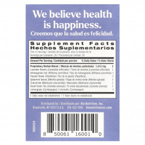 Bio Nutrition, Bedtime zzz Wellness Tea, без кофеина, 30 чайных пакетиков, 45 г (1,6 унции) в Москве - eco-herb.ru | фото