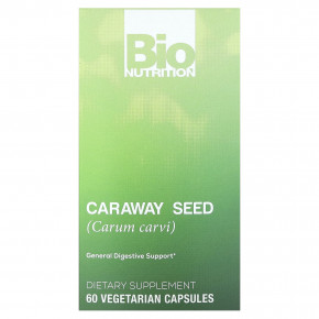 Bio Nutrition, тмин, 60 вегетарианских капсул (500 мг в 1 капсуле) - описание | фото