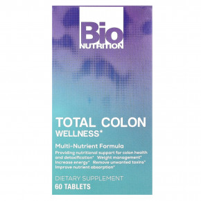 Bio Nutrition, Total Colon Wellness, 60 таблеток - описание | фото