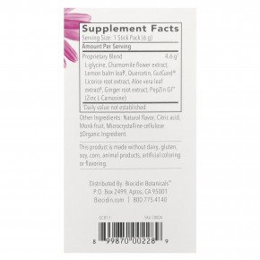 Biocidin Botanicals, G.I. Inner Calm™, лимон и имбирь, 30 стик-пакетов по 6 г (0,21 унции) в Москве - eco-herb.ru | фото