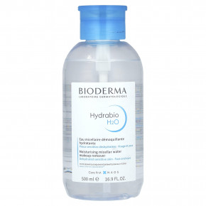 Bioderma, Hydrabio H2O, увлажняющий раствор мицелл для снятия макияжа, 500 мл (16,7 жидк. унц.) в Москве - eco-herb.ru | фото