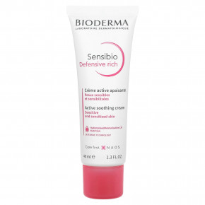 Bioderma, Sensibio Defensive Rich, активный успокаивающий крем, 40 мл (1,3 жидк. унц.) в Москве - eco-herb.ru | фото