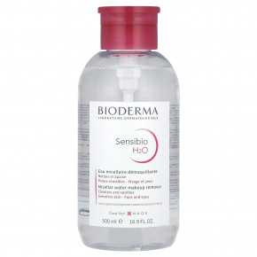 Bioderma, Sensibio H2O, мицеллярная вода для снятия макияжа, помпа, 500 мл (16,9 жидк. унц.) в Москве - eco-herb.ru | фото