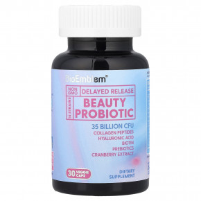 BioEmblem, пробиотик для красоты, 30 растительных капсул - описание | фото