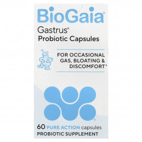 BioGaia, пробиотик Gastrus® в капсулах, 60 капсул Pure Action в Москве - eco-herb.ru | изображение BioGaia, пробиотик Gastrus® в капсулах, 60 капсул Pure Action в Москве - eco-herb.ru | фото