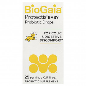 BioGaia, Protectis® Baby, пробиотик в каплях для детей, 100 млн КОЕ, 5 мл (0,17 жидк. унции) - описание | фото