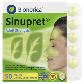 Bionorica, Sinupret® для взрослых, 50 таблеток в Москве - eco-herb.ru | фото