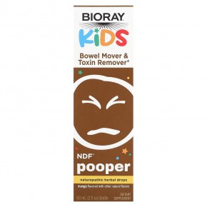 Bioray, Kids, NDF Pooper, средство для очищения кишечника и удаления токсинов, манго, 60 мл (2 жидк. унции) в Москве - eco-herb.ru | фото