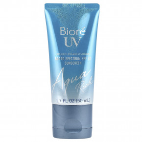 Biore, UV Aqua Rich, лёгкий увлажняющий крем, SPF 30, 50 мл (1,7 жидк. унции) - описание | фото