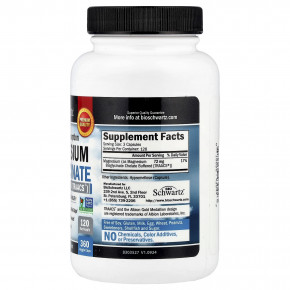 BioSchwartz, бисглицинат магния для максимального усвоения, 360 растительных капсул (24 мг в 1 капсуле) в Москве - eco-herb.ru | фото