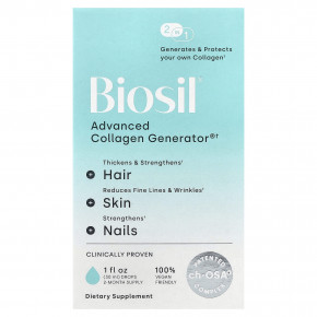 Biosil, Advanced Collagen Generator®, добавка для стимуляции выработки коллагена, 30 мл (1 жидк. унция) - описание | фото