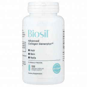 Biosil, Advanced Collagen Generator®, средство для стимулирования производства коллагена, 120 оригинальных капсул в Москве - eco-herb.ru | фото