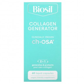 BioSil, Advanced Collagen Generator, средство для стимулирования производства коллагена, 60 маленьких веганских капсул в Москве - eco-herb.ru | фото