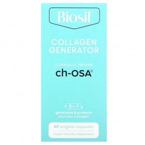 Biosil, Collagen Generator, средство для стимулирования производства коллагена, 60 оригинальных капсул - описание