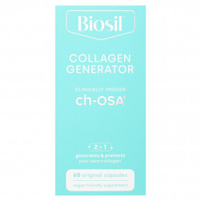 Biosil, Collagen Generator, средство для стимулирования производства коллагена, 60 оригинальных капсул в Москве - eco-herb.ru | фото