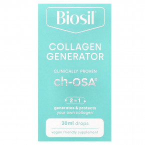 Biosil, Collagen Generator, средство для стимулирования производства коллагена, капли, 30 мл - описание | фото