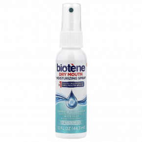 Biotene Dental Products, увлажняющий спрей от сухости во рту, нежная мята, 44,3 мл (1,5 жидк. унции) - описание | фото