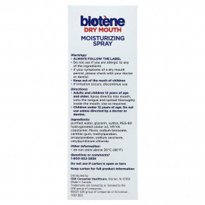 Biotene Dental Products, увлажняющий спрей от сухости во рту, нежная мята, 44,3 мл (1,5 жидк. унции) в Москве - eco-herb.ru | фото