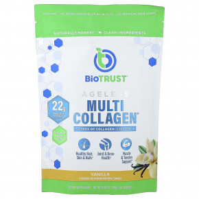 BioTRUST, Ageless Multi Collagen®, с ванильным вкусом, 246 г (8,67 унции) - описание | фото