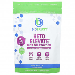 BioTRUST, Keto Elevate ™, масло со среднецепочечными триглицеридами в порошке, без добавок, 180 г (6,35 унции) - описание