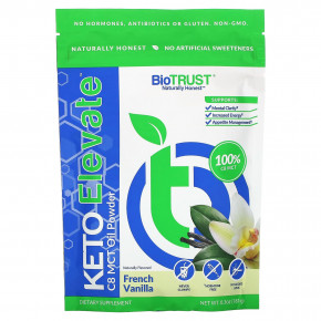 BioTRUST, Keto Elevate, масляная пудра с C8 MCT, французская ваниль, 181 г (6,3 унции) - описание