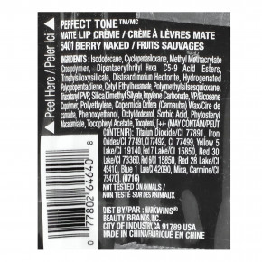 Black Radiance, Perfect Tone, матовый крем для губ, оттенок 5401 Berry Naked, 5,1 мл (0,17 жидк. унции) в Москве - eco-herb.ru | фото