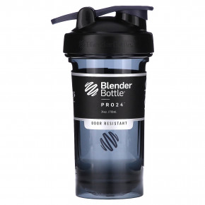 Blender Bottle, Pro Series, Pro24, FC, черный, 710 мл (24 унции) - описание