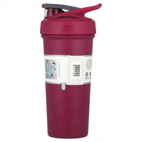 Blender Bottle, Strada Sleek™, Insulated Stainless Steel, Raspberry, 25 oz (740 ml) в Москве - eco-herb.ru | фото