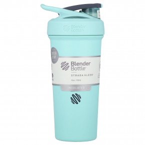 Blender Bottle, Strada Sleek™, Insulated Stainless Steel, Seafoam, 25 oz (740 ml) в Москве - eco-herb.ru | фото