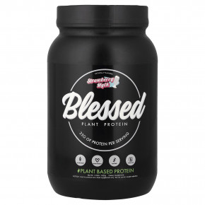 Blessed, растительный протеин, со вкусом клубничного молока, 1023 г (2,25 фунта) в Москве - eco-herb.ru | фото