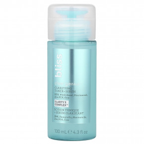 Bliss, Clear Genius™, очищающий тонер и сыворотка, 130 мл (4,3 жидк. унции) - описание | фото