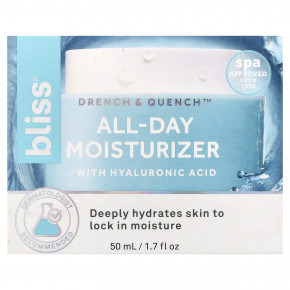 Bliss, Drench & Quench™, увлажняющий крем на весь день, 50 мл (1,7 жидк. унции) в Москве - eco-herb.ru | изображение Bliss, Drench & Quench™, увлажняющий крем на весь день, 50 мл (1,7 жидк. унции) в Москве - eco-herb.ru | фото