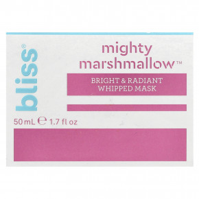 Bliss, Взбитая маска Mighty Marshmallow ™ для яркости и сияния кожи, 50 мл (1,7 жидк. Унции) в Москве - eco-herb.ru | фото