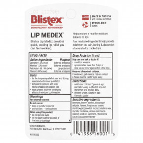 Blistex, Lip Medex®, защитное средство для губ и наружное обезболивающее, 10,75 г (0,38 унции) в Москве - eco-herb.ru | изображение Blistex, Lip Medex®, защитное средство для губ и наружное обезболивающее, 10,75 г (0,38 унции) в Москве - eco-herb.ru | фото