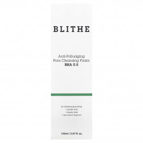 Blithe, Пенка для очищения пор против загрязнения, BHA 0,5, 150 мл (5,07 жидк. Унции) в Москве - eco-herb.ru | фото