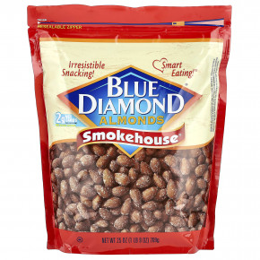 Blue Diamond, Миндаль, Smokehouse®, 709 г (25 унций) - описание | фото