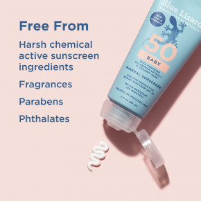 Blue Lizard Australian Sunscreen, детское минеральное солнцезащитное средство, SPF 50, 89 мл (3 жидк. унции) в Москве - eco-herb.ru | фото