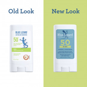 Blue Lizard Australian Sunscreen, Минеральное солнцезащитное средство-стик для детей, SPF 50+, 14 г (0,5 унции) в Москве - eco-herb.ru | фото