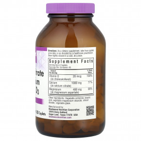 Bluebonnet Nutrition, цитрат кальция, магний и витамин D3, 180 капсуловидных таблеток в Москве - eco-herb.ru | фото