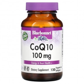 Bluebonnet Nutrition, CoQ10, 100 мг, 120 желатиновых капсул - описание