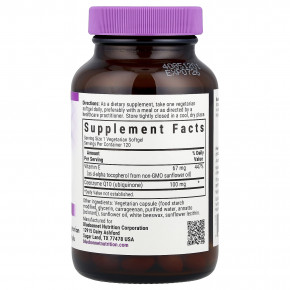 Bluebonnet Nutrition, CoQ10, 120 вегетарианских капсул в Москве - eco-herb.ru | фото